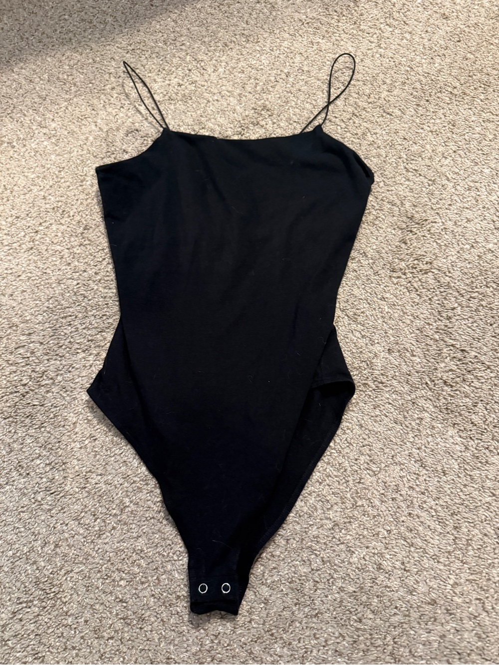 wild fable Black Spaghetti-Strap Bodysuit